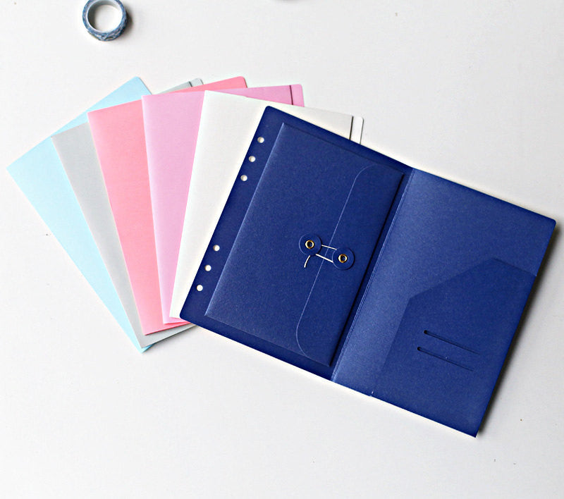 Planner organizer/A5 Filofax paper pouch/ Personal size planner card holder/