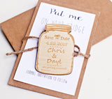Personalized Mason Jar Save the Date Magnets