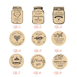 Personalized Mason Jar Save the Date Magnets