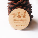 Rustic Save The dates Magnets