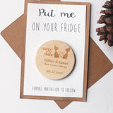 Rustic Save The dates Magnets