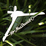 Rustic Wedding Dress Hanger Personalized Bride Dress Hanger Wedding Coat Hanger