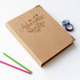 Personalized Kraft Paper Photo Album/Scrapbook Album /wedding guest book/Graduation album/wedding album/adventure book/adventure await/PA027