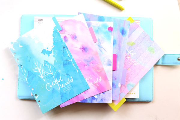 Flowers  Planner Dividers/A5 dividers /Personal dividers /Planner divider set /Filofax dividers /kikki k /Ice Blue Dashboard