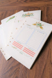 A5 Floral theme Planner Inserts /Weekly Inserts /Monthly Inserts/Daily grid/To do list/