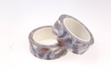 Feathers Washi Tape/purple deco Washi / Masking tape/ japanese washi tape/Planner Supplies/OT027