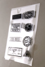 Stamp and seal  Set Clear rubber Stamps/Splash Stamps/Planner Stamps/Stamp Set/Food Stamps/Planning accessory/CS06