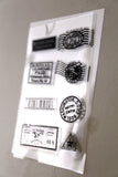 Stamp and seal  Set Clear rubber Stamps/Splash Stamps/Planner Stamps/Stamp Set/Food Stamps/Planning accessory/CS06