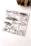 Script Letters Clear rubber Stamps/Planner Stamps/Stamp Set/Food Stamps/Planning accessory/CS01