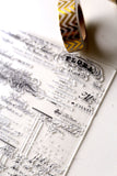Script Letters Clear rubber Stamps/Planner Stamps/Stamp Set/Food Stamps/Planning accessory/CS01