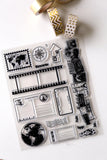 Adventure Clear rubber Stamps/Planner Stamps/Stamp Set/travel Stamps/Planning accessory/