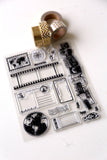 Adventure Clear rubber Stamps/Planner Stamps/Stamp Set/travel Stamps/Planning accessory/
