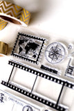 Adventure Clear rubber Stamps/Planner Stamps/Stamp Set/travel Stamps/Planning accessory/