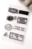 Stamp and seal  Set Clear rubber Stamps/Splash Stamps/Planner Stamps/Stamp Set/Food Stamps/Planning accessory/CS06
