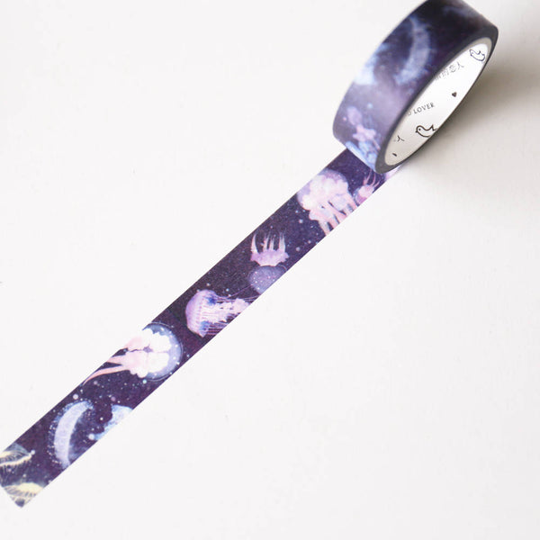 Jelly fish Washi Tape/Striped Washi / Masking tape/ japanese washi tape/Planner Supplies.OT093