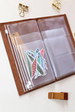 PVC Pouch & Card Holder For Midori Travelers Notebook/Midori Zipper Pouch/Card organizer/Card holder/Journal Accessories
