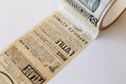 Vintage Newspaper Washi Tape/Striped Washi / Masking tape/ japanese washi tape/Planner Supplies/OT075