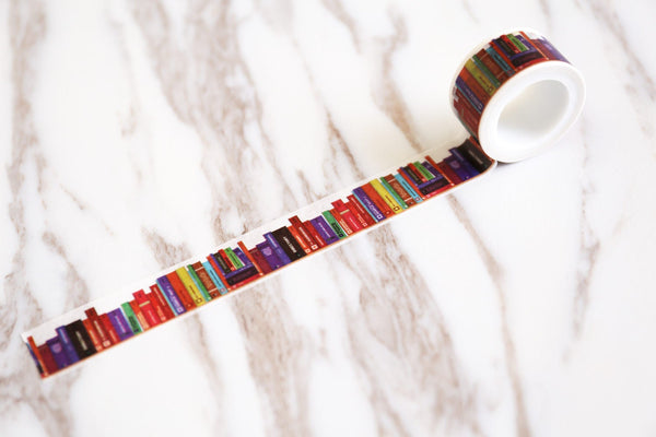 Library Washi Tape/books Washi tapes / Masking tape/ japanese washi tape/Planner Supplies/OT098