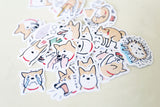 Shiba   stickers set/ Planner Stickers/ Filofax Stickers/Lap top stickers/Scrapbook Sticker/OS057