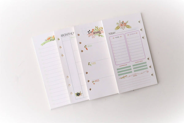 personal  Floral theme Planner Inserts /Weekly Inserts /Monthly Inserts/Daily grid/To do list/