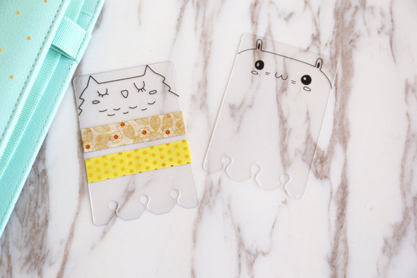 Cute Washi Tape Dashboard, Washi Tape Sample Board, Washi Tape accessories, storage, page marker, Tape Card,planner kit,