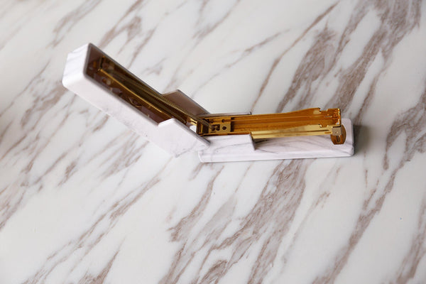 Acrylic Marble & Gold Stapler,Modern Office Desk Accessory,Acrylic stapler, office gift idea, minimalist gift idea