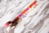 Set of 2 Floral Washi Tapes/orange flowers Washi tape/ Masking tape/ japanese washi tape/Planner Supplies/OT011