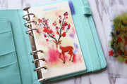 Set of 5 Forest deer Planner Dividers/A5 dividers /Personal dividers /Planner divider set /Filofax dividers /kikki k / Dashboard