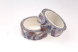 Feathers Washi Tape/purple deco Washi / Masking tape/ japanese washi tape/Planner Supplies/OT027