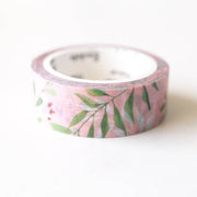 Pink branch Leaves Washi Tape/flowers Washi tapes / Masking tape/ japanese washi tape/Planner Supplies/OT006