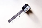 Set of 2 Marble Washi Tapes/ Floral Washi Tape/Striped Washi / Masking tape/ japanese washi tape/Planner Supplies/OT068