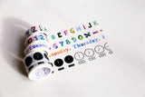 Set of 4 Time Washi Tapes/ Floral Washi Tape/Striped Washi / Masking tape/ japanese washi tape/Planner Supplies/OT0105