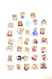 Sailor Moon girls sticker set/ Planner Stickers/ Filofax Stickers/Lap top stickers/Scrapbook Sticker/OS061