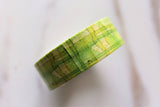 Green Washi Tape/grass green watercolour deco washi tape/ Masking tape/ japanese washi tape/Planner Supplies/OT042