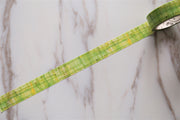 Green Washi Tape/grass green watercolour deco washi tape/ Masking tape/ japanese washi tape/Planner Supplies/OT042