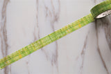 Green Washi Tape/grass green watercolour deco washi tape/ Masking tape/ japanese washi tape/Planner Supplies/OT042