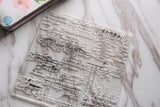 Script Letters Clear rubber Stamps/Planner Stamps/Stamp Set/Food Stamps/Planning accessory/CS01