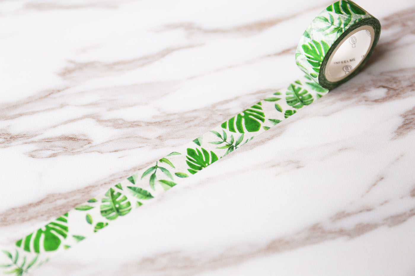 Tropical Forest Japanese Washi Tape / tropical leaves deco washi tape/ Masking tape/ japanese washi tape/Planner Supplies/OT056