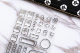 Weekly Stamp, to do stamp, Planner Stamp, Weather stamp, title stamp, cute stamp, kawaii stamp, Rubber transparent clear stamp/