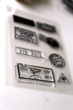 Stamp and seal  Set Clear rubber Stamps/Splash Stamps/Planner Stamps/Stamp Set/Food Stamps/Planning accessory/CS06