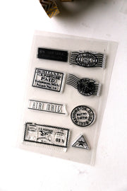 Stamp and seal  Set Clear rubber Stamps/Splash Stamps/Planner Stamps/Stamp Set/Food Stamps/Planning accessory/CS06