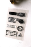 Stamp and seal  Set Clear rubber Stamps/Splash Stamps/Planner Stamps/Stamp Set/Food Stamps/Planning accessory/CS06