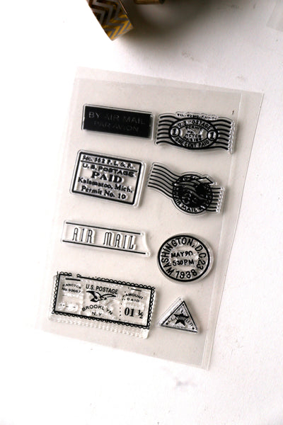 Stamp and seal  Set Clear rubber Stamps/Splash Stamps/Planner Stamps/Stamp Set/Food Stamps/Planning accessory/CS06