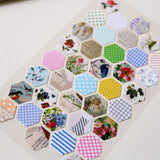 Hexagon  Stickers / Clear Labeling Sticker / Planner Stickers/ Filofax Stickers/Lap top stickers/Scrapbook Sticker