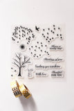 Trees Clear rubber Stamps/Planner Stamps/Stamp Set/Food Stamps/Planning accessory/