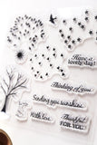 Trees Clear rubber Stamps/Planner Stamps/Stamp Set/Food Stamps/Planning accessory/