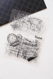 World Map Clear rubber Stamps/Planner Stamps/Stamp Set/Food Stamps/Planning accessory/