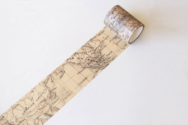 Vintage world Map Washi Tape/vintage paris Washi / Masking tape/ japanese washi tape/Planner Supplies/OT073