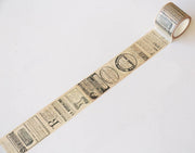 Vintage Newspaper Washi Tape/Striped Washi / Masking tape/ japanese washi tape/Planner Supplies/OT075