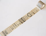 Vintage Newspaper Washi Tape/Striped Washi / Masking tape/ japanese washi tape/Planner Supplies/OT075